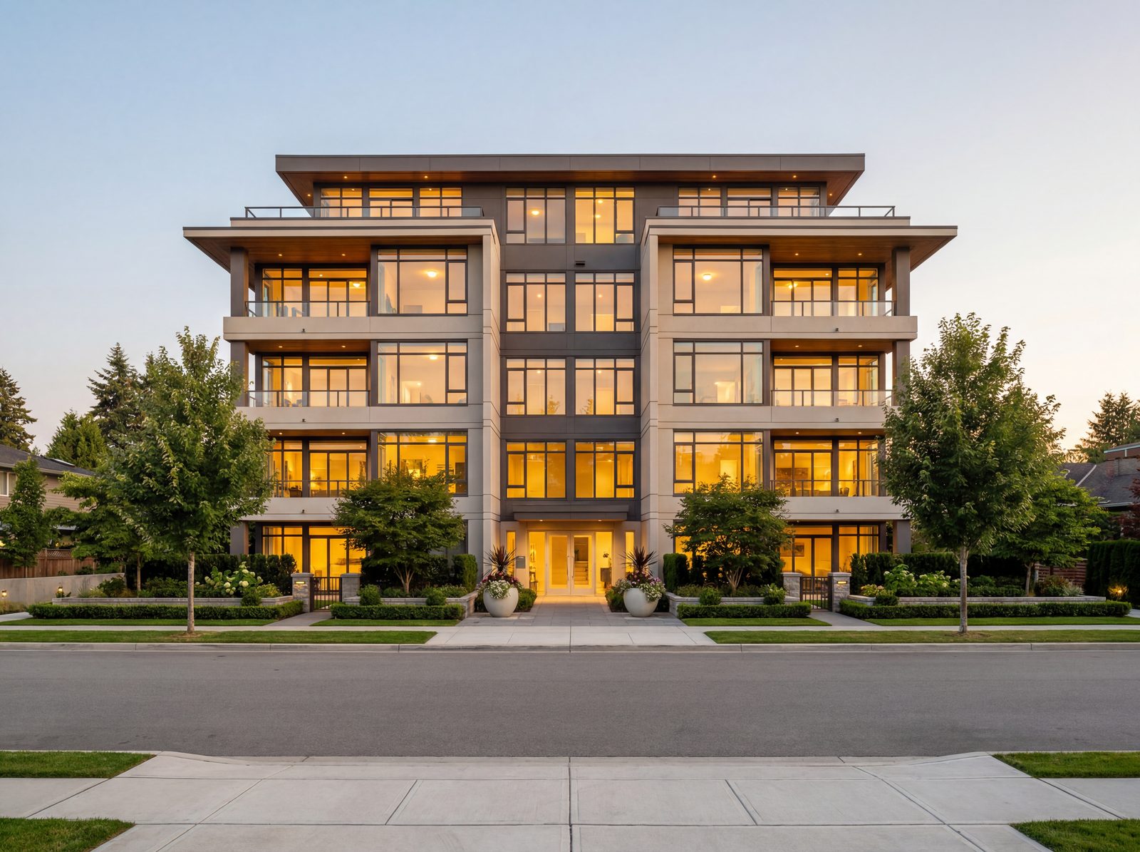 Condo building exterior — interior unit inspection